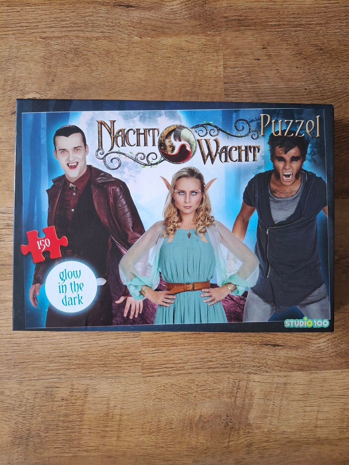 Nachtwacht Puzzel 150 Stukjes - Glow in the Dark, Ophalen of Verzenden, Minder dan 500 stukjes, Zo goed als nieuw, Legpuzzel