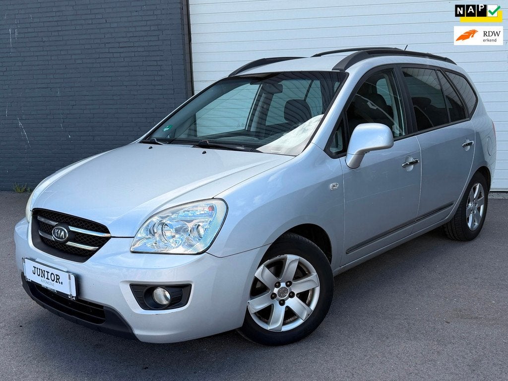 Kia Carens 2.0 CVVT X-ecutive AUTOMAAT/CRUISE/BLUETOOTH, Auto's, Kia, 1998 cc, Stof, Gebruikt, Zwart