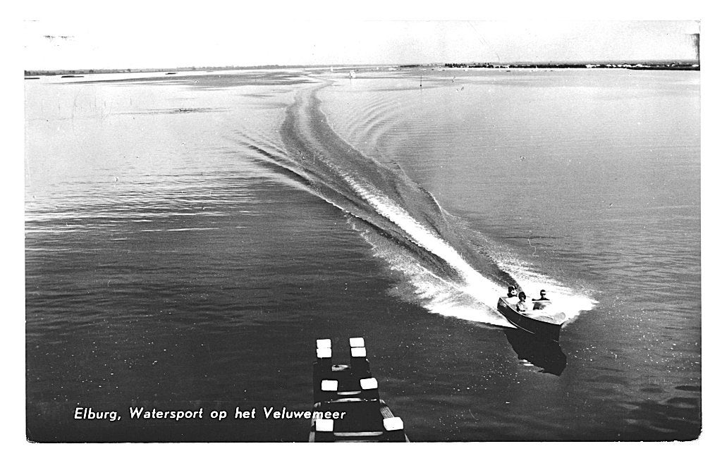 968682 Elburg G 1964 gel in 79 Watersport op het Veluwemeer, Ophalen of Verzenden, 1960 tot 1980, Gelopen, Gelderland