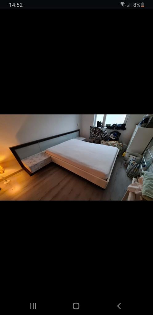 Tweepersoonsbed 160 breed, Ophalen, Gebruikt, Tweepersoons, 200 cm