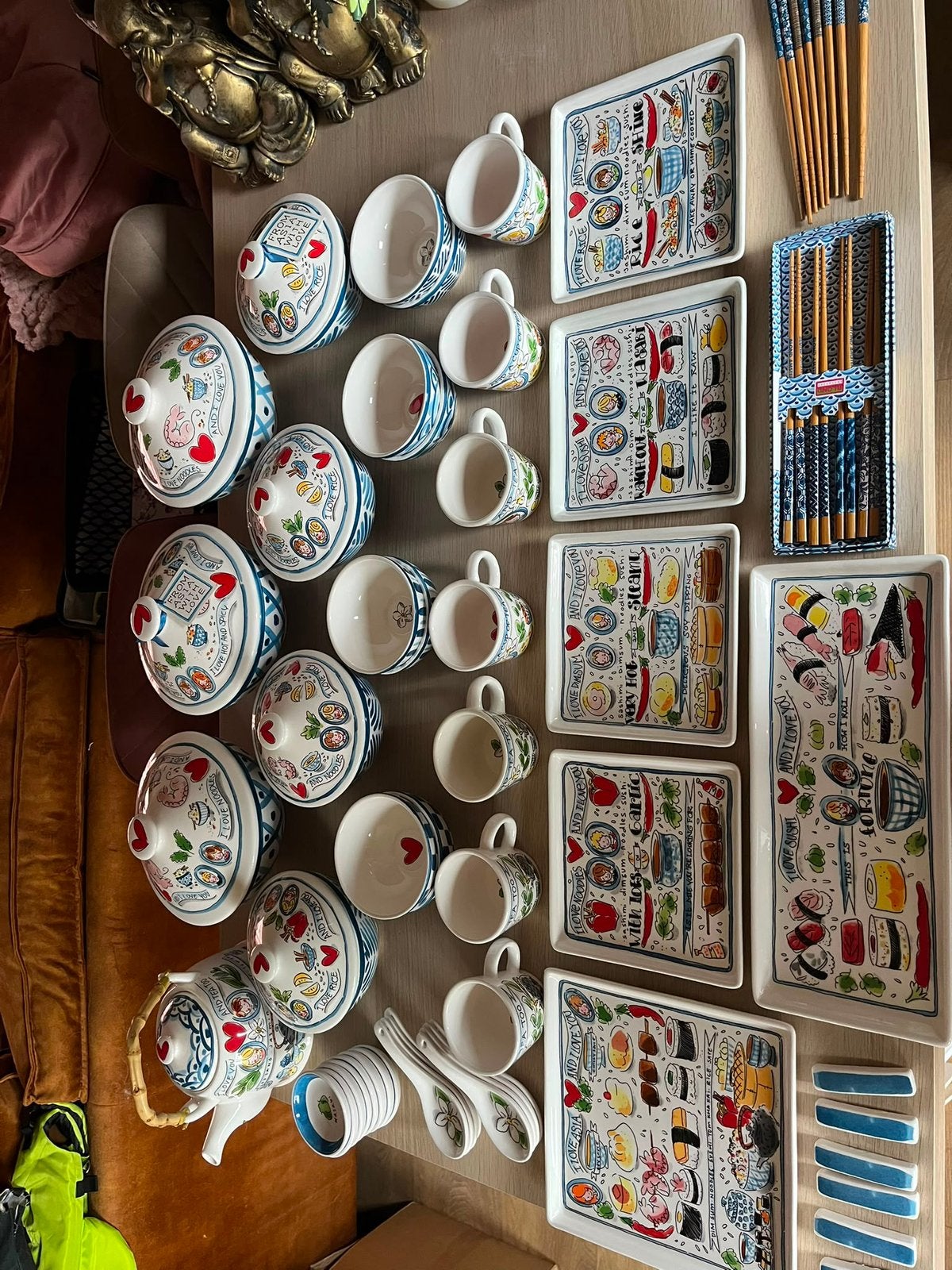 Blond Amsterdam Asia servies. Zeer compleet!, Huis en Inrichting, Keuken | Servies, Ophalen of Verzenden, Zo goed als nieuw, Aardewerk