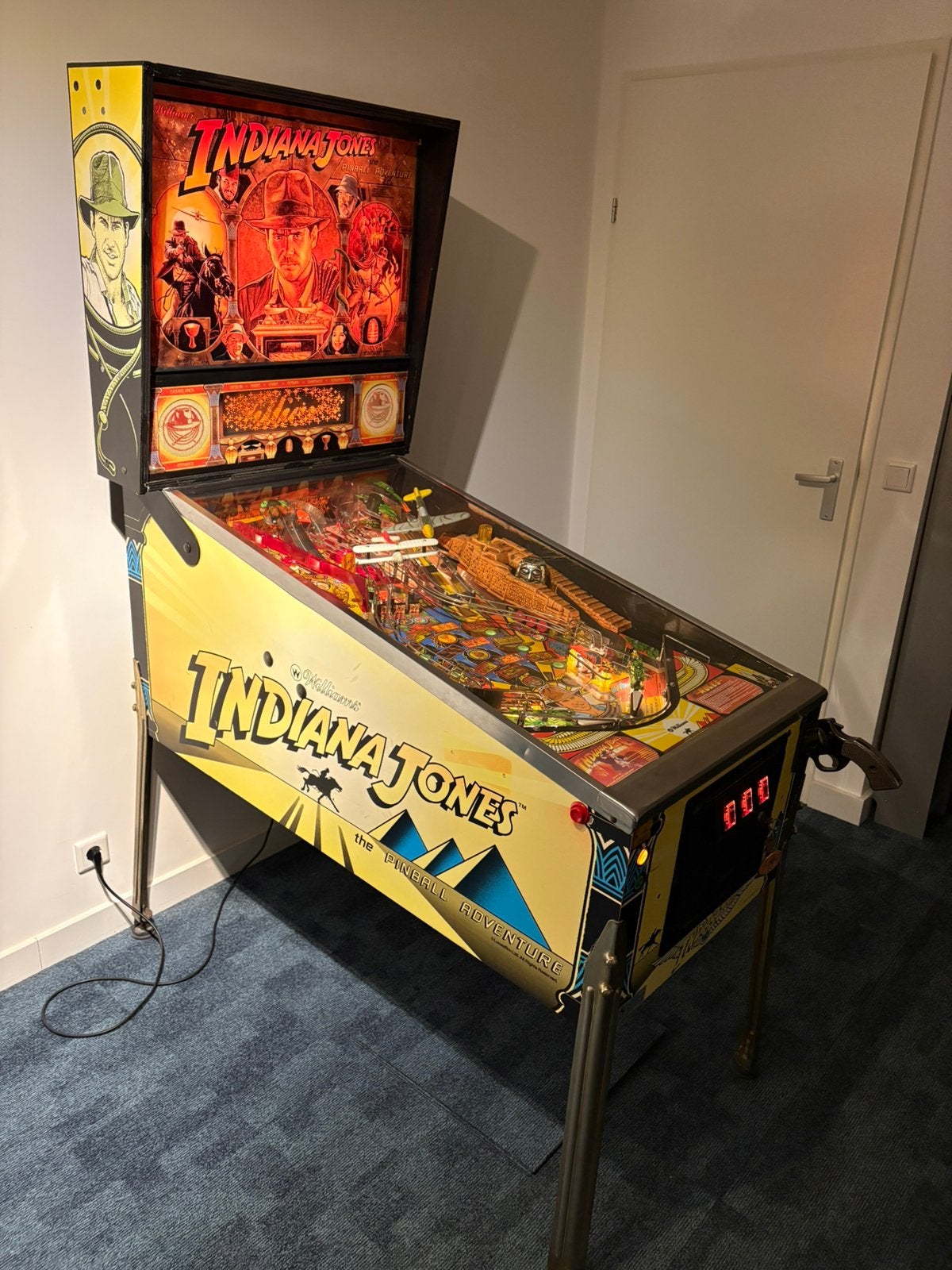 Indiana Jones flipperkast, Verzamelen, Ophalen, Gebruikt, Elektronisch, Williams