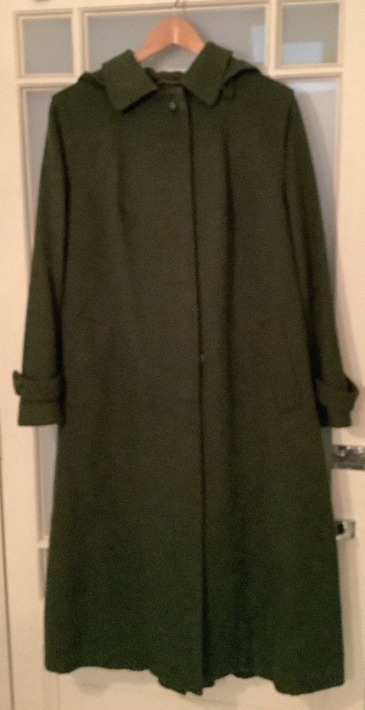 Klassieke loden Winterjas jagersjas olijfgroen, Ophalen of Verzenden, Zo goed als nieuw, Maat 46/48 (XL) of groter, Groen