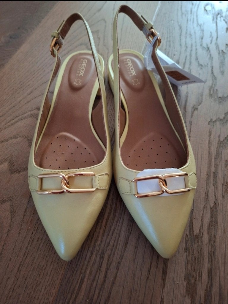 Ballerina's Charyssa, Geox, 38, Geox, Geel, Nieuw, Ballerina's