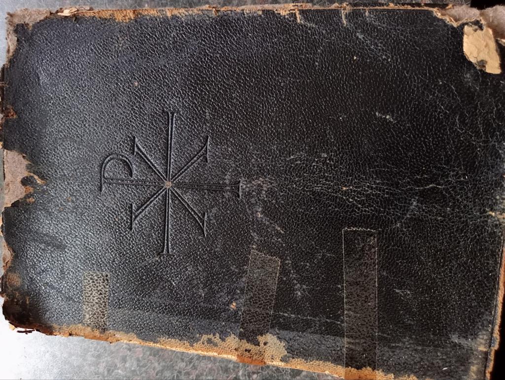 Oud kerkboek met toebehoren 1947, Antiek en Kunst, Ophalen of Verzenden