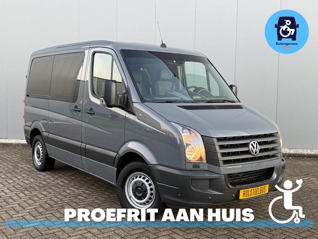 Volkswagen Crafter Rolstoelbus 6 Persoons (Airco) Laag tarie, Auto's, 12 maanden, Gebruikt, Zwart, Volkswagen
