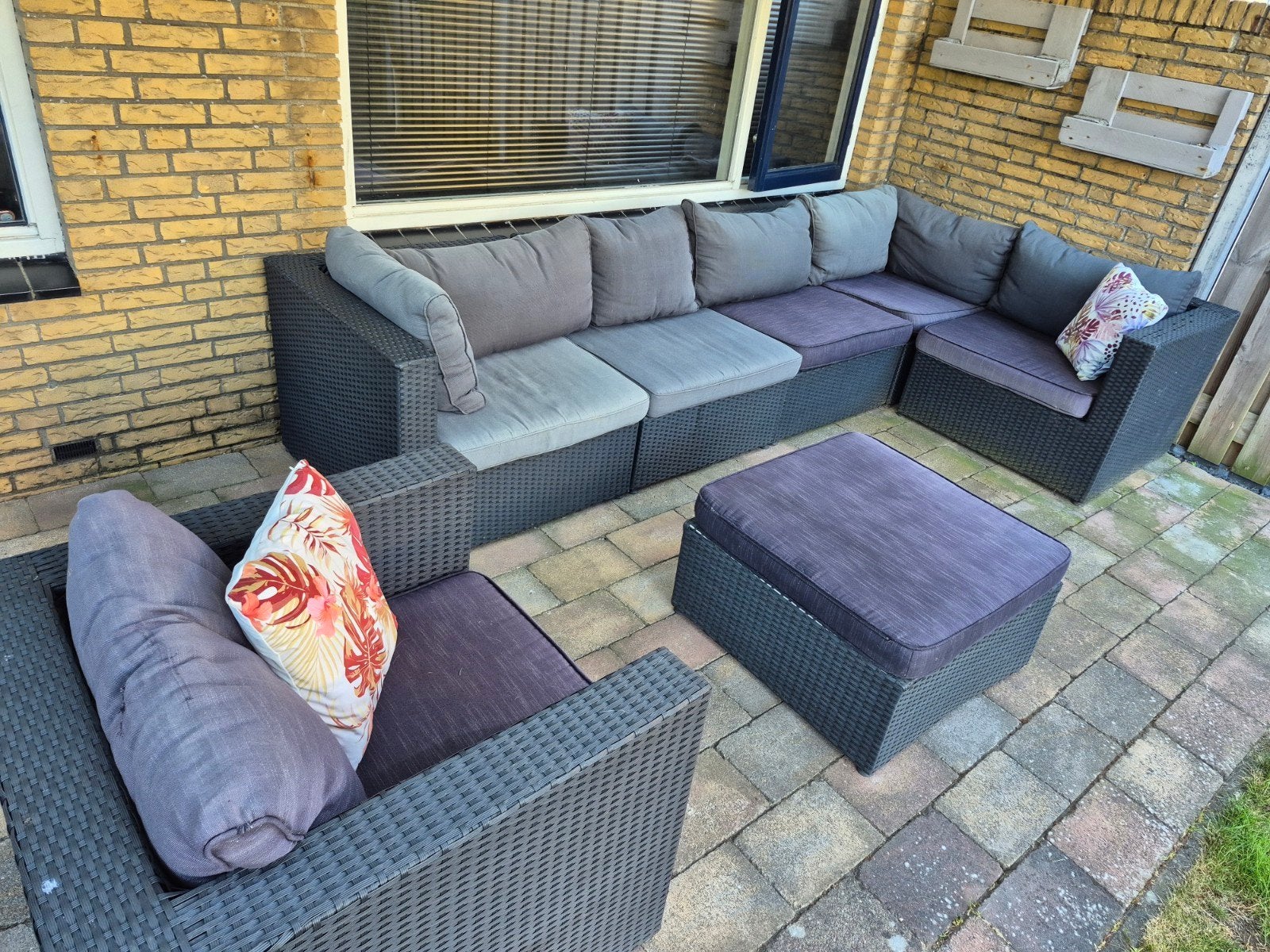 Bois Le Duc Loungeset, Ophalen, Meer dan 8 zitplaatsen, Loungeset, Wicker