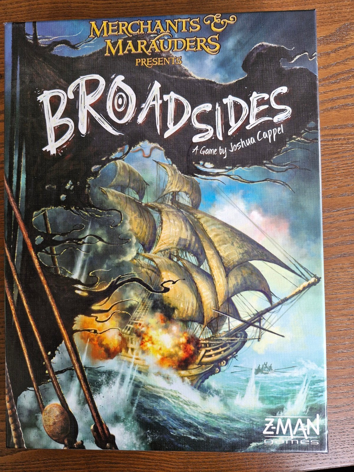 Merchants & Marauders: Broadsides Bordspel, Een of twee spelers, Ophalen of Verzenden, Zo goed als nieuw, Z-Man Games