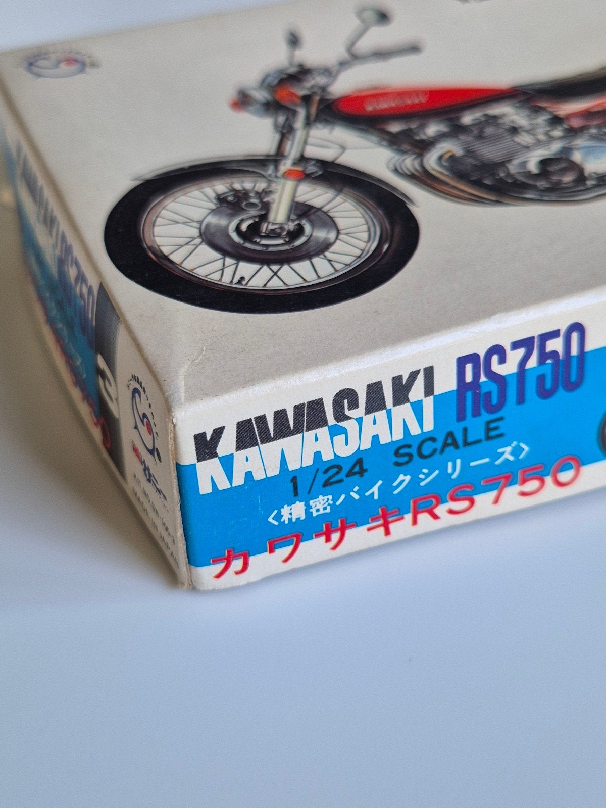 Kawasaki RS750 Modelbouwkit 1/24 Schaal - Vintage, Overige merken, 1:50 of kleiner, Overige typen, Ophalen of Verzenden