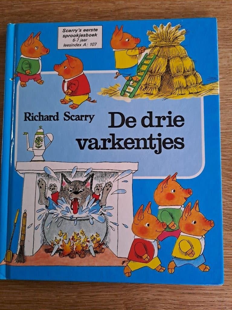 RICHARD SCARRY. DE DRIE VARKENTJES., Boeken, Kinderboeken | Jeugd | onder 10 jaar, Ophalen of Verzenden, Gelezen, Richard Scarry