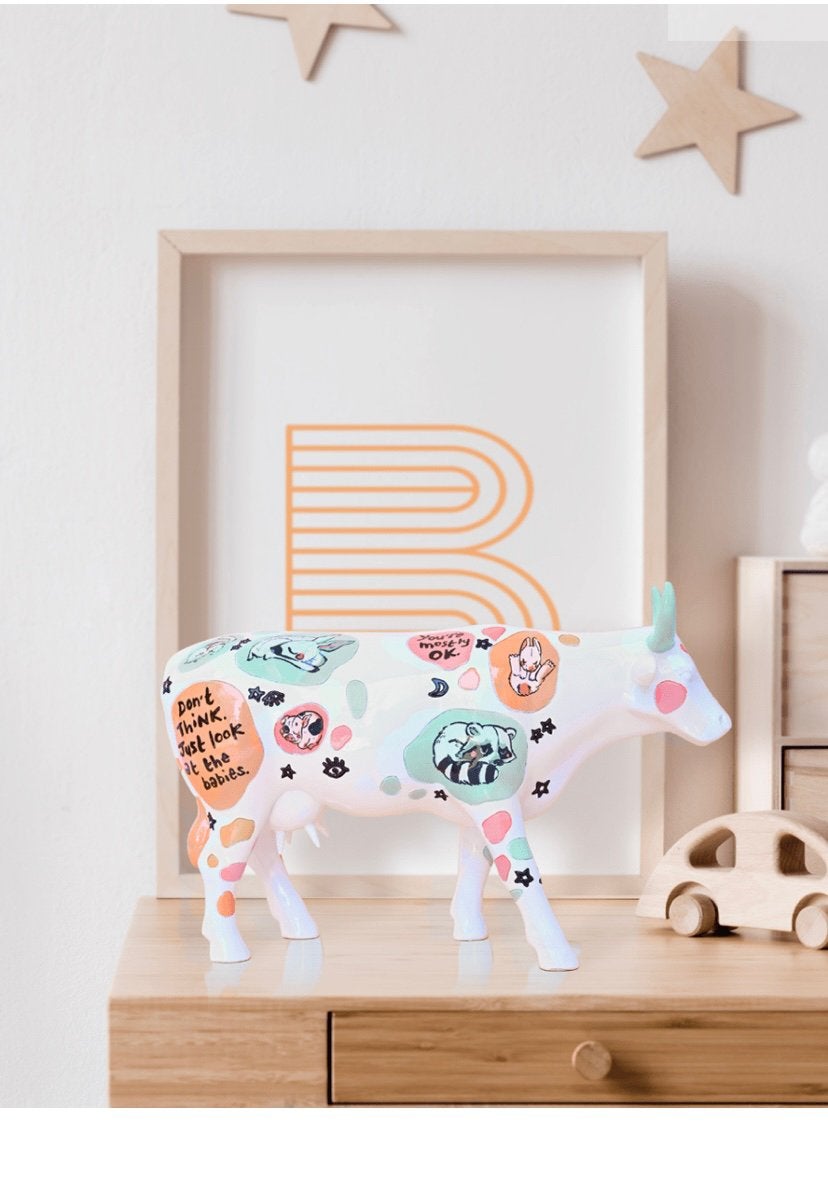 Nieuw Cow Parade koe Comfort cow large gratis verzending., Antiek en Kunst, Kunst | Designobjecten, Ophalen of Verzenden
