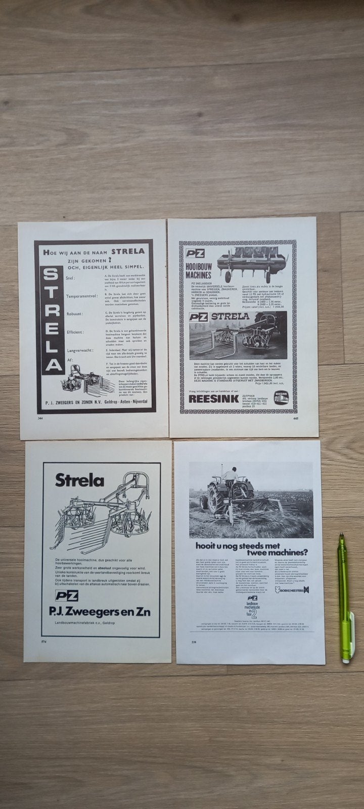 E : Pz 1: PZ  Zweegers  machine advertenties, Ophalen of Verzenden, 1920 tot 1940, Knipsel(s)
