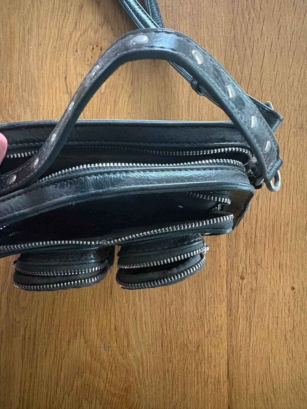 Nunnoo bag, Ophalen of Verzenden, Zo goed als nieuw, Zwart, Schoudertasje