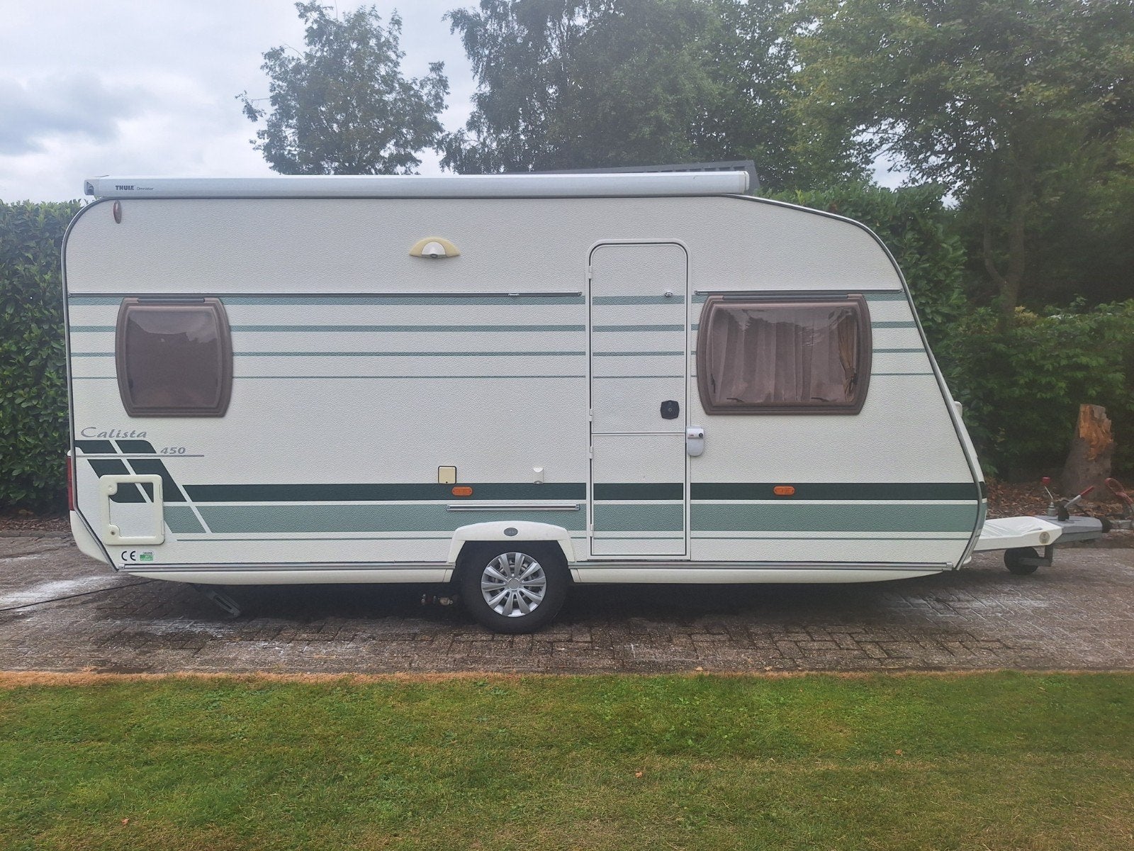 Luxe Chateau Calista 450 2005 l Mover l Luifel l Voortent, Caravans en Kamperen, Kachel, Chateau, Rondzit, Frans bed