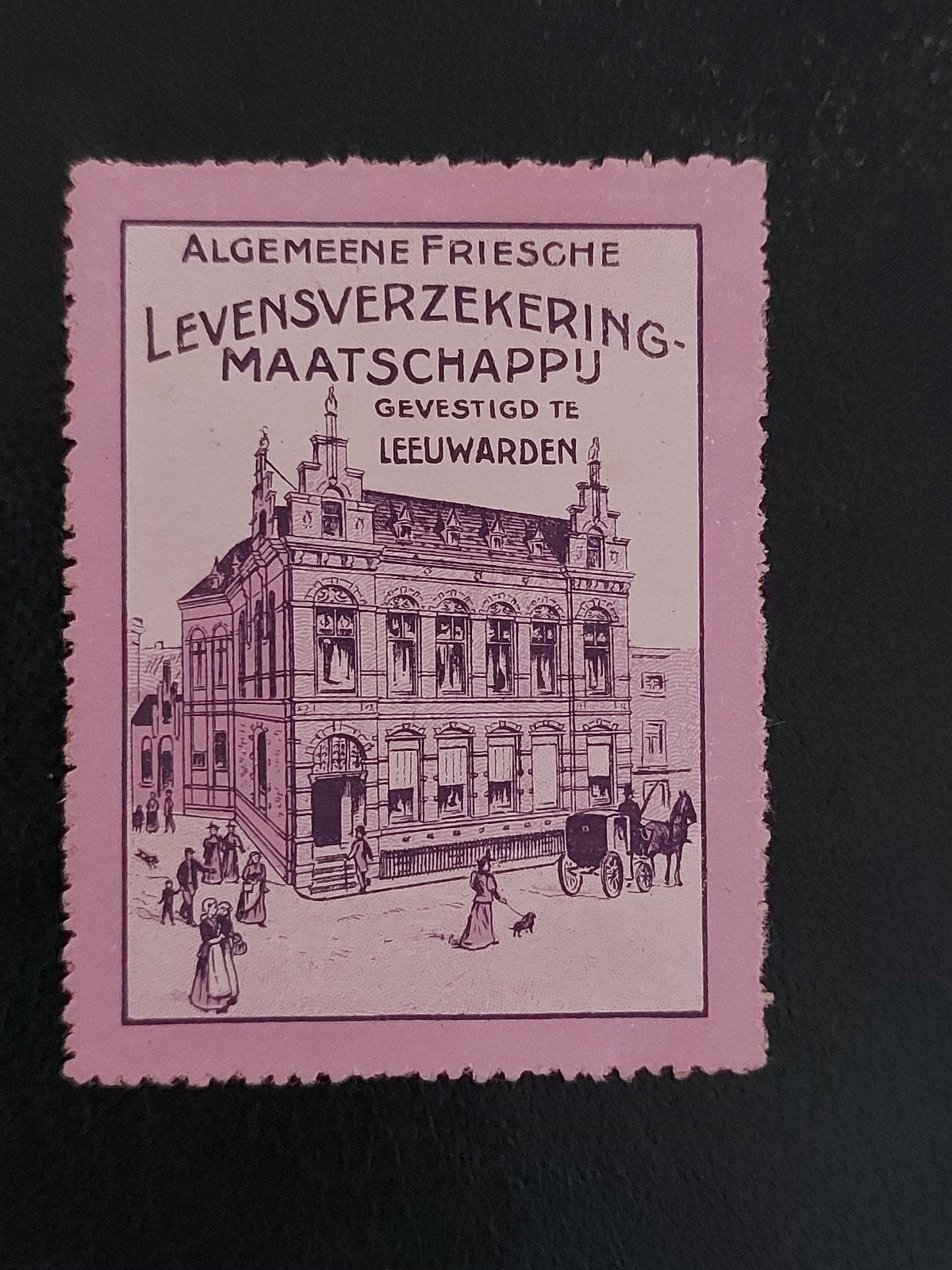 Sluitzegel Alg. Friesche Levensverzekering Mij. Leeuwarden, Ophalen of Verzenden, Overige typen