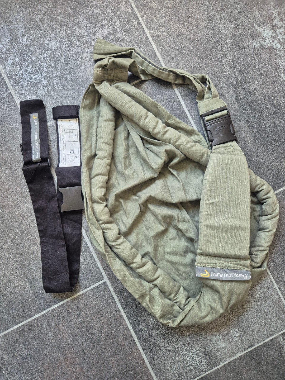 Mini Monkey Sling - Comfortabele Draagdoek, Zij, Draagdoek, Gebruikt, Ophalen