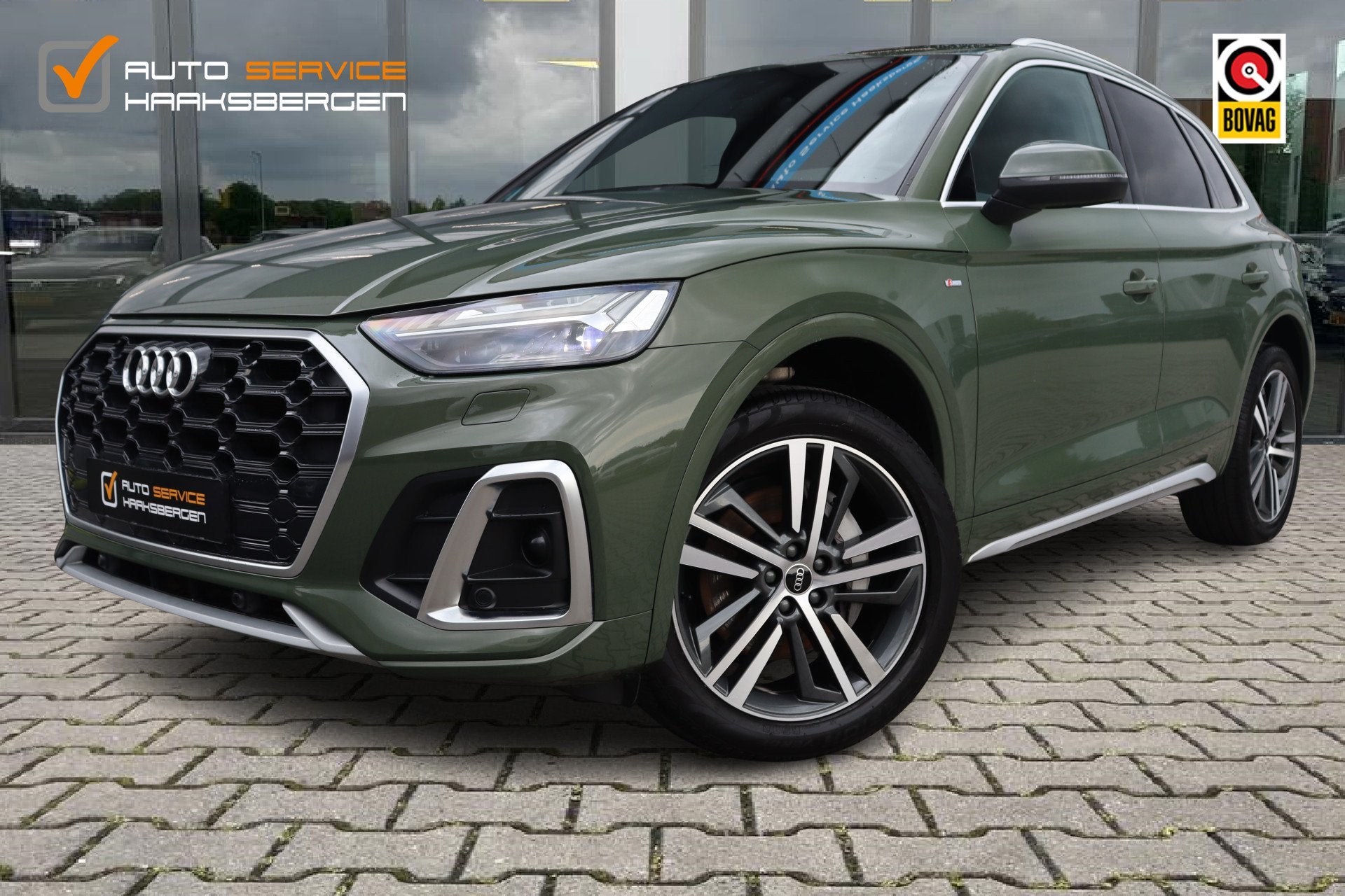 Audi Q5 55 TFSI e S-Line | RS Stoelen | Camera | ACC |, Auto's, Automaat, Gebruikt, Zwart, Bedrijf