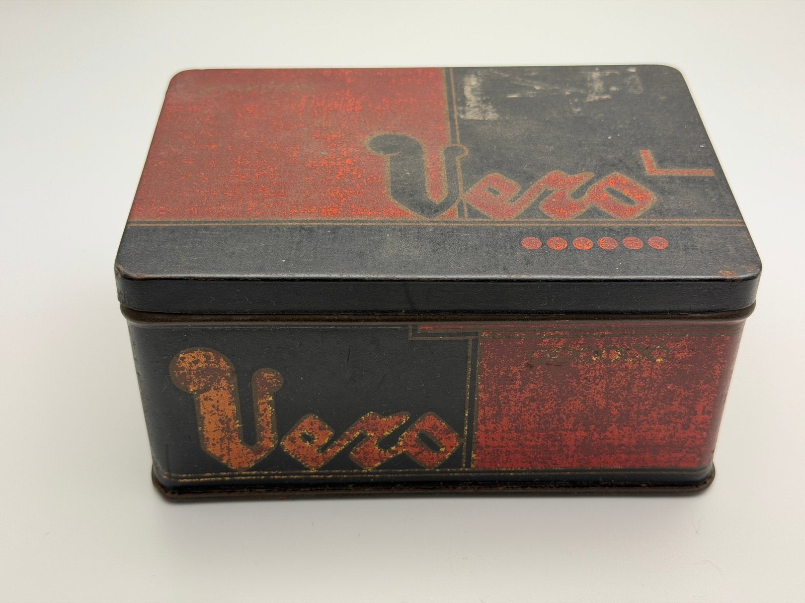 VERO Amarillo sigarenblik nr. 2120 – 50 sigaartjes  Art Deco, Ophalen, Zo goed als nieuw, Overige