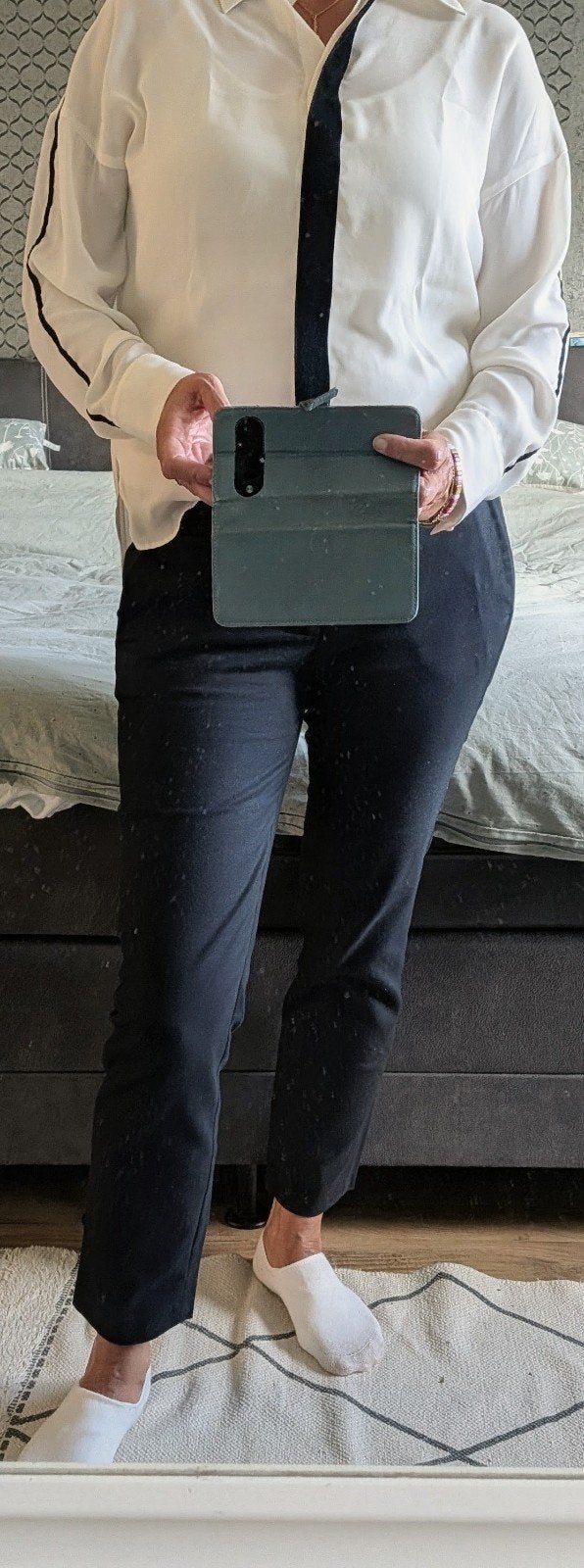 Zara Basic Blouse en Broek Set - Maat maken, Kleding | Dames, Maat 38/40 (M), Ophalen of Verzenden, Zo goed als nieuw, Zara