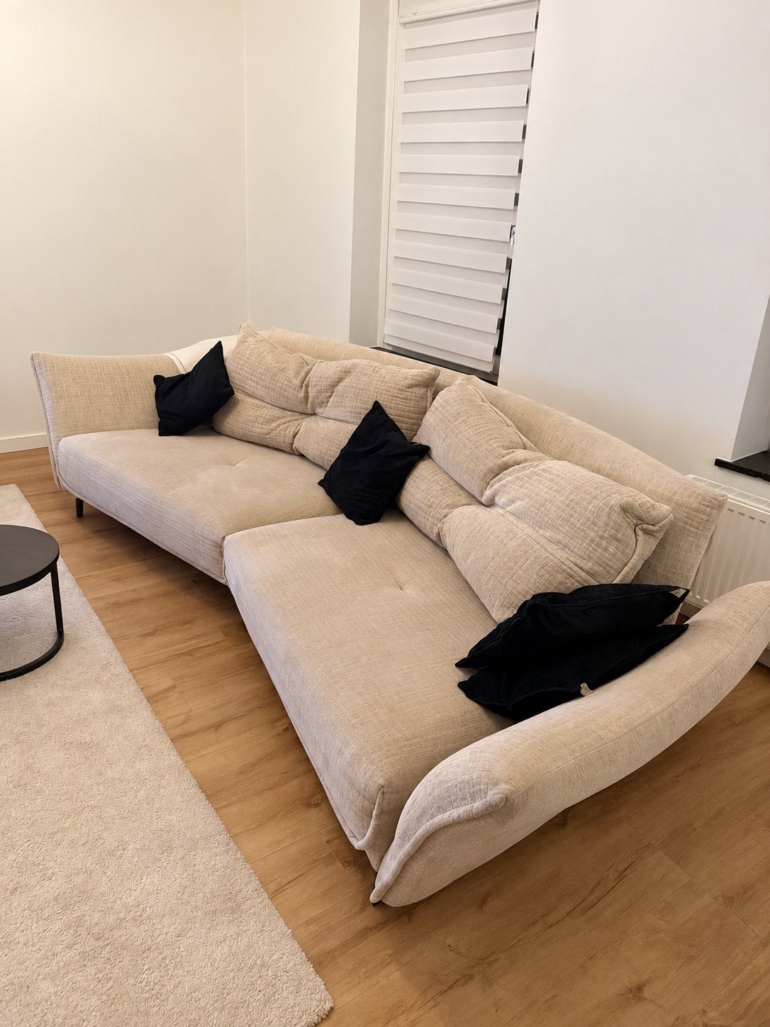 Luxe Salon set 4 zitsbank en fauteuil Henders & Hazel, Ophalen, Gebruikt, 75 tot 100 cm, Vierpersoons of meer