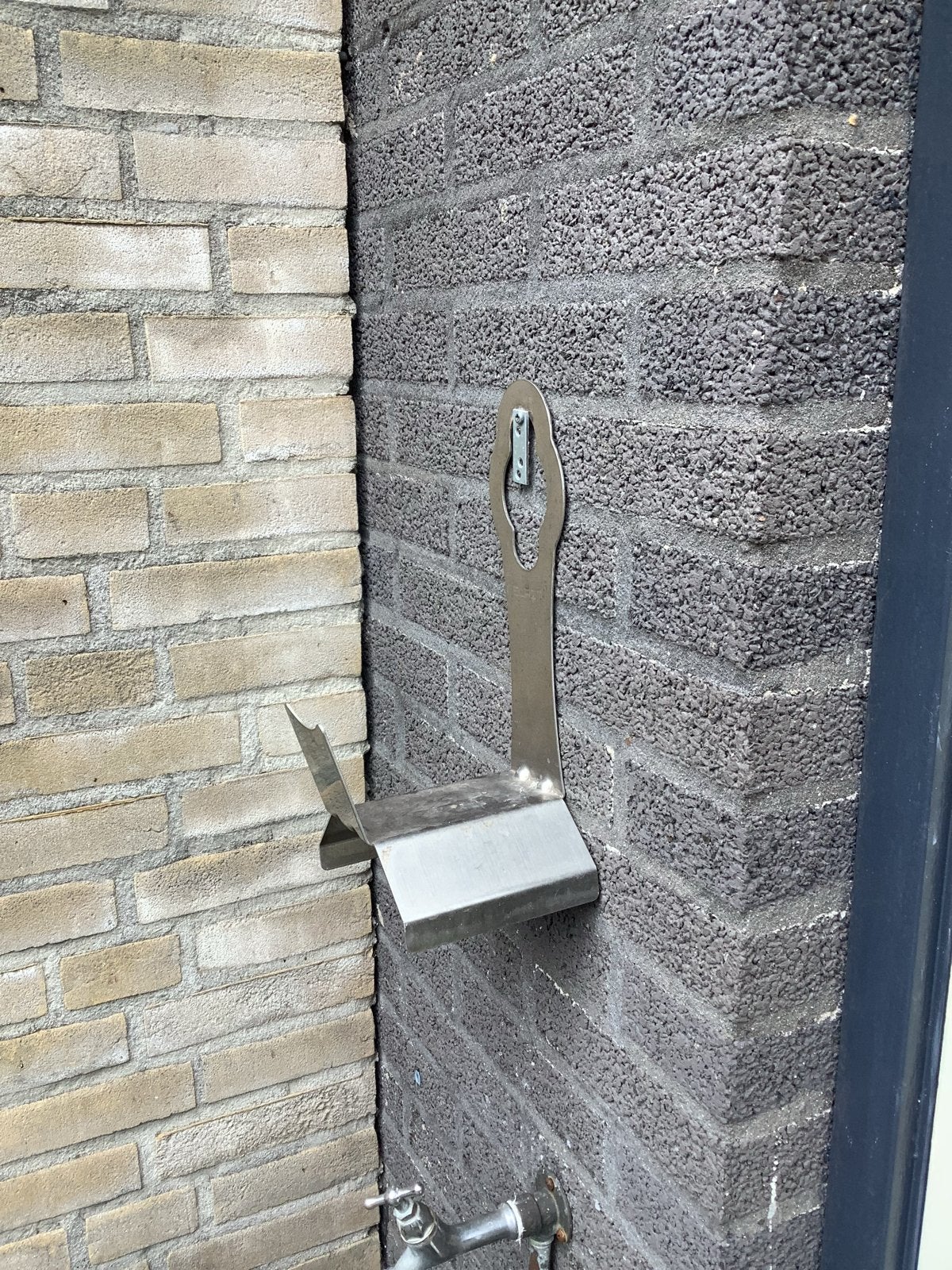 Elram Tuinslanghouder - RVS Wandbevestiging, Ophalen, Tuinslang