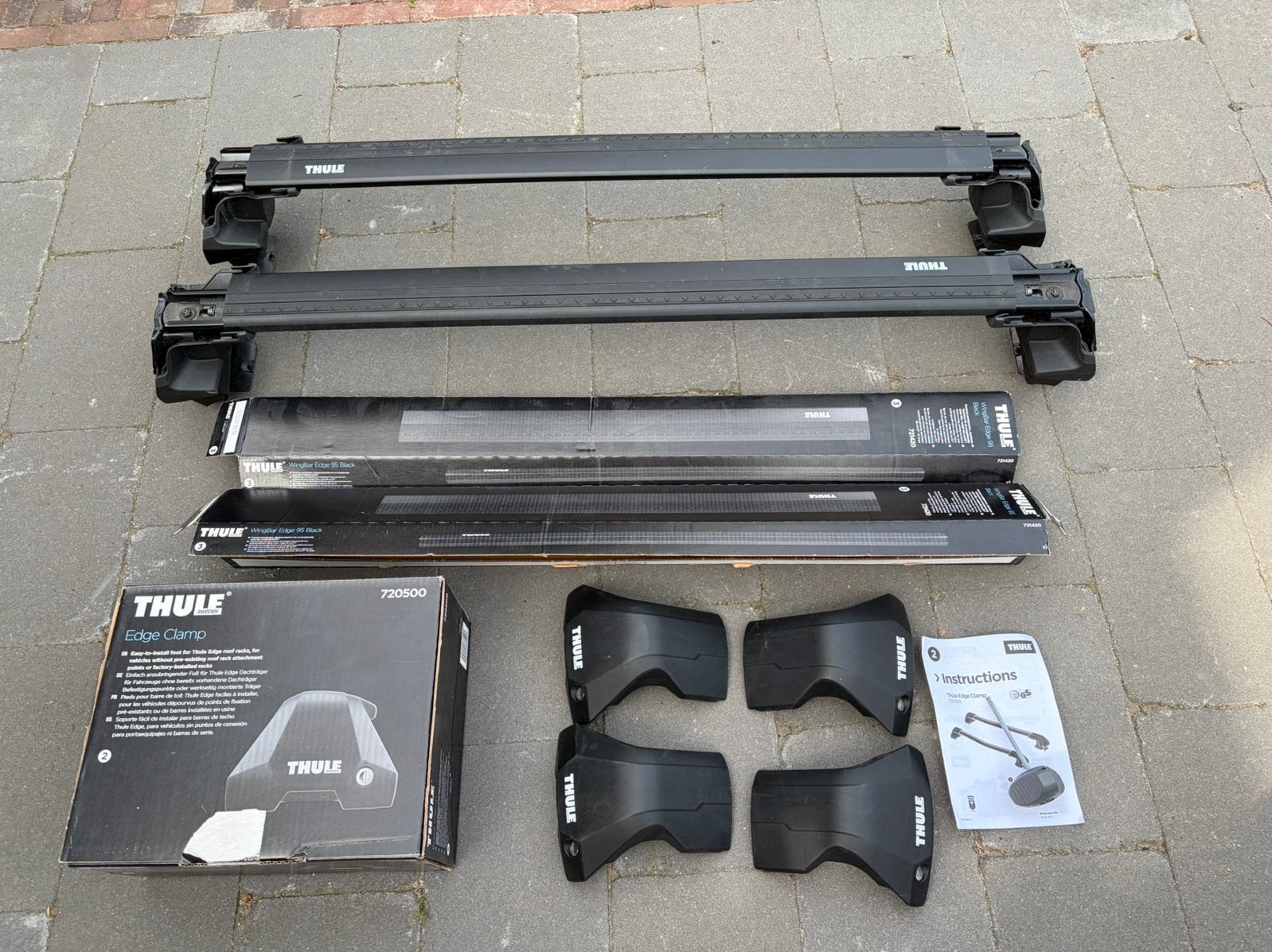 Thule wingbar edge black + kit145239 Opel Corsa/Peugeot 208, Ophalen, Gebruikt