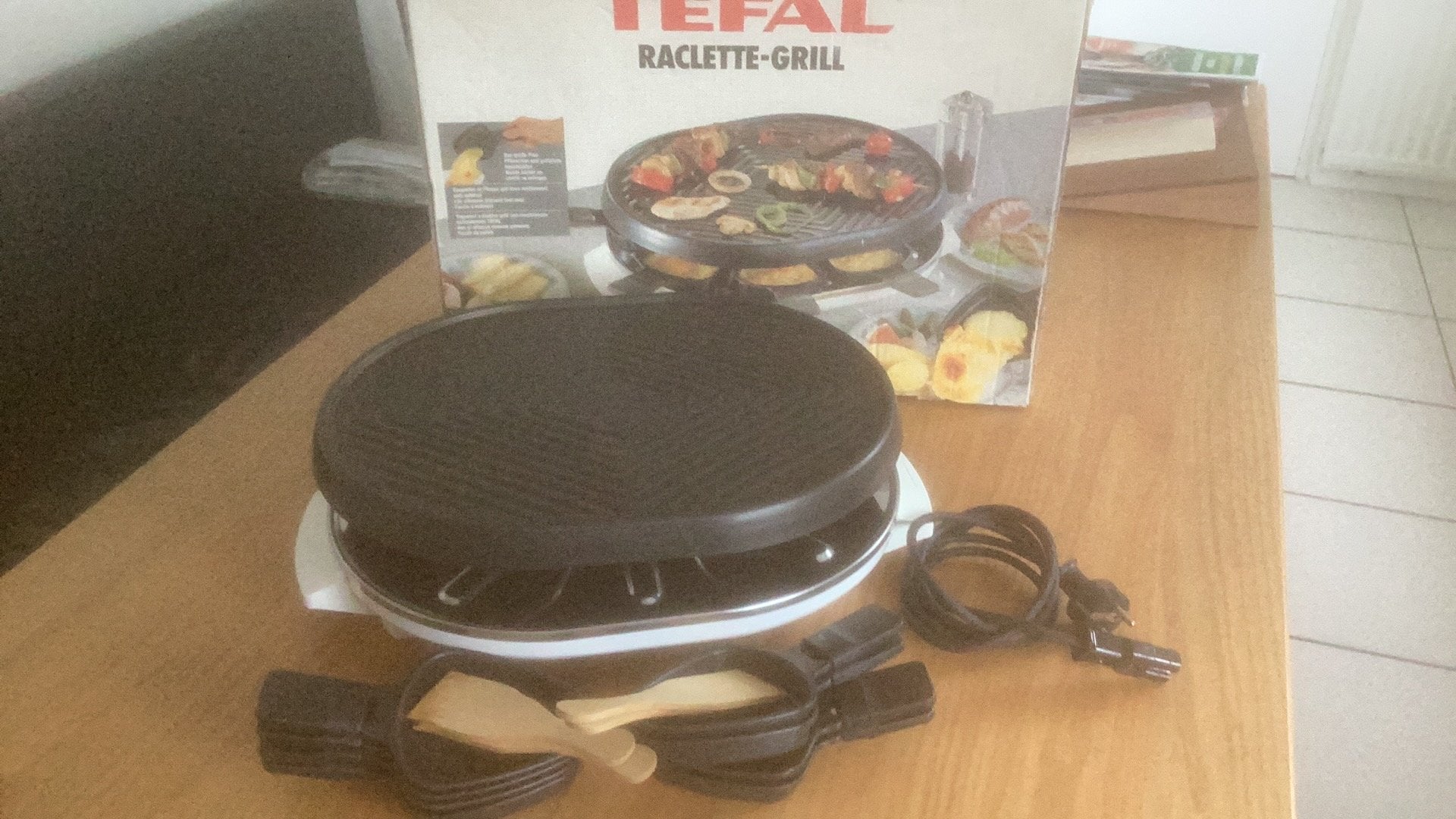 TEFAL RACLETTE - GRILL, Ophalen, Zo goed als nieuw, Rvs, Overige typen