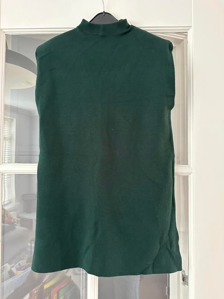 Donkergroene spencer met schoudervulling Zara maat S, Ophalen of Verzenden, Zo goed als nieuw, Groen, Maat 36 (S)