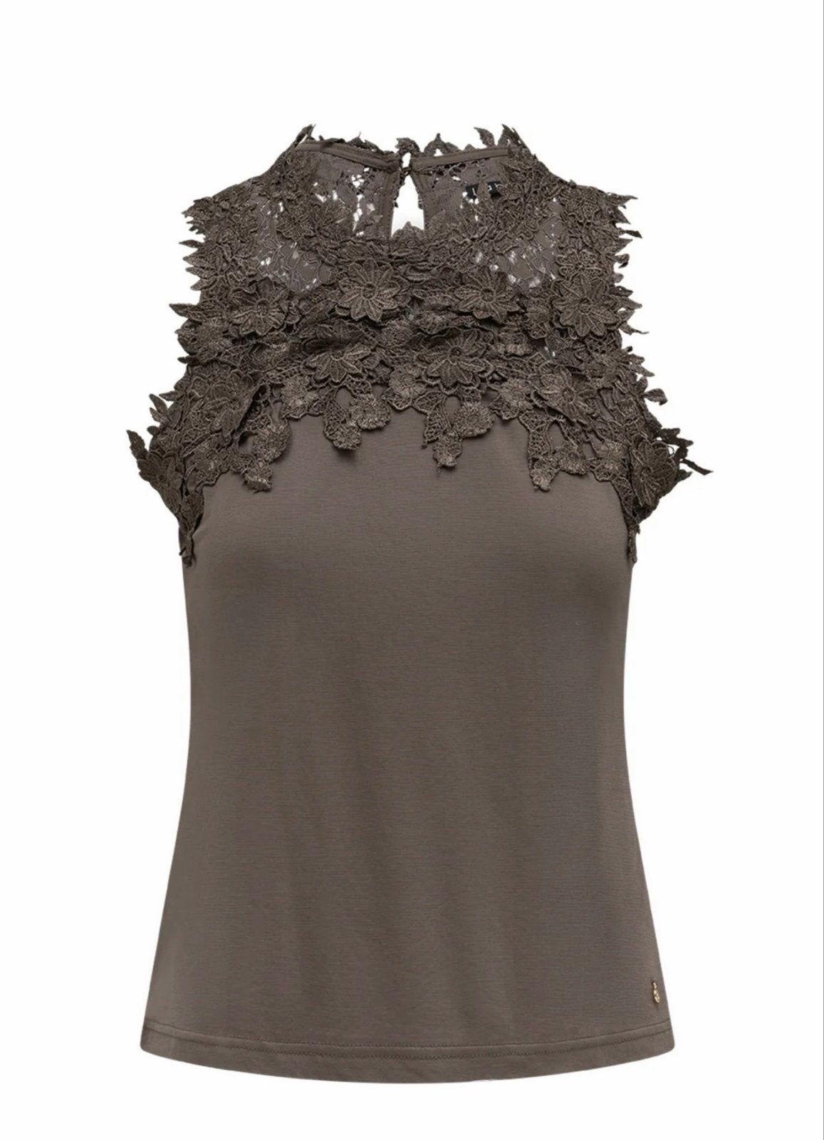 Nieuw Label DOT top Margo – maat 44, taupe met kant, Kleding | Dames, Overige kleuren, Maat 42/44 (L), Nieuw, Ophalen of Verzenden