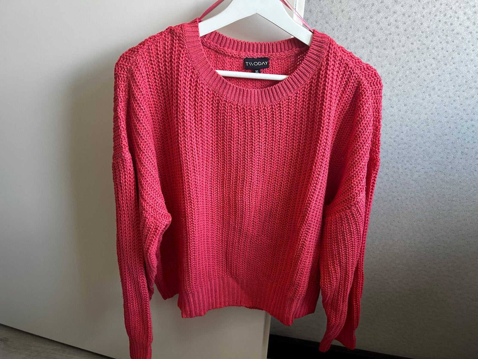 Roze gebreide trui van TwoDay, maat XL, Kleding | Dames, Ophalen of Verzenden, Zo goed als nieuw, Maat 46/48 (XL) of groter, Roze