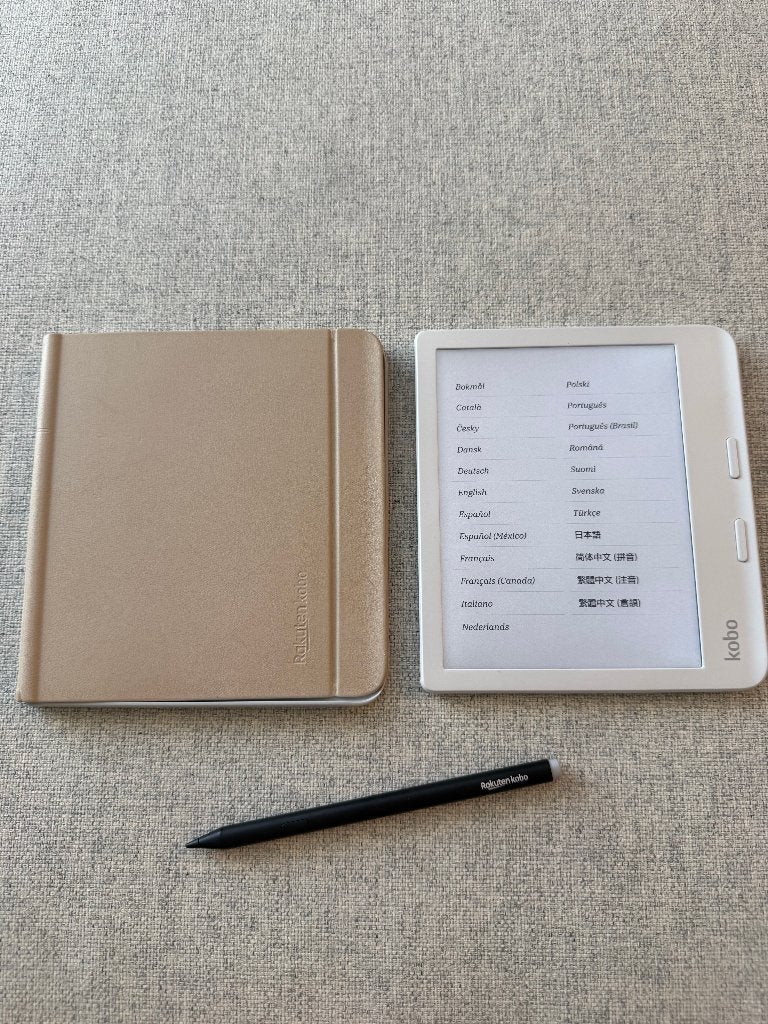 E-Reader Kobo Libra Colour N428 32GB + Kobo Stylus 2 + Cover, Gebruikt, Rakuten Kobo., Ophalen of Verzenden, 7 inch