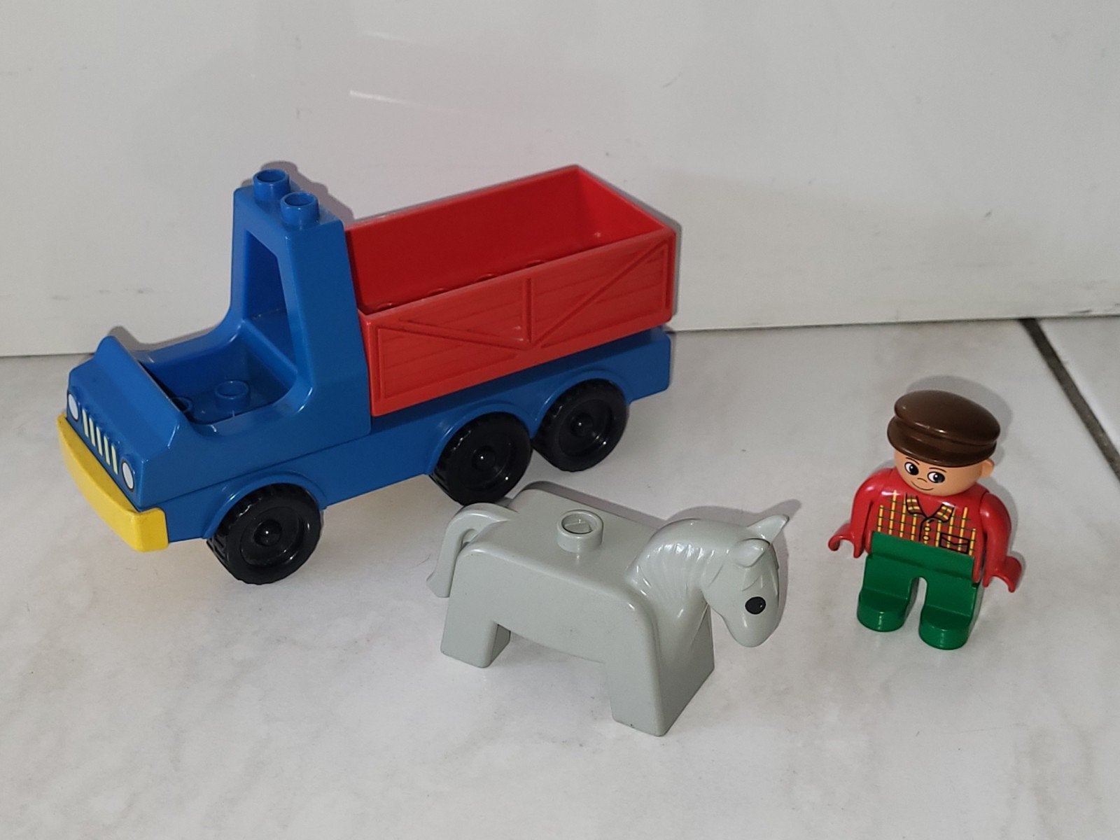 Duplo auto met paard, Gebruikt, Ophalen of Verzenden, Duplo, Duplo