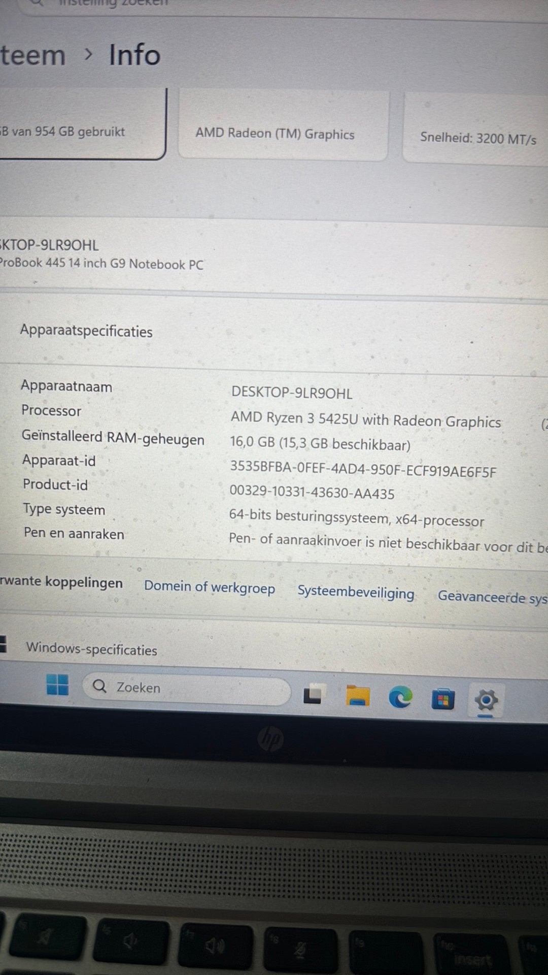 HP Probook, Ophalen, Gebruikt, 2 tot 3 Ghz, Qwerty