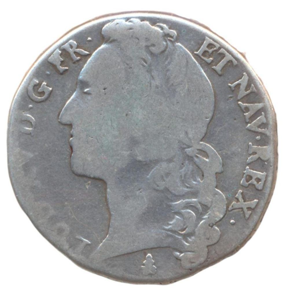 Frankrijk 1/2 Écu 1750, Ophalen of Verzenden, Frankrijk, Losse munt, Zilver
