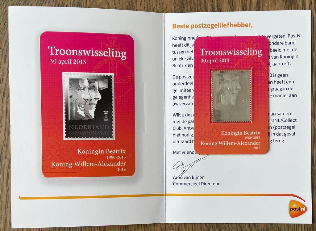 NVPH 2878-F-1 Troonwisseling 30 april 2013, Postzegels en Munten, Postzegels | Nederland, Ophalen of Verzenden, Na 1940, Postfris