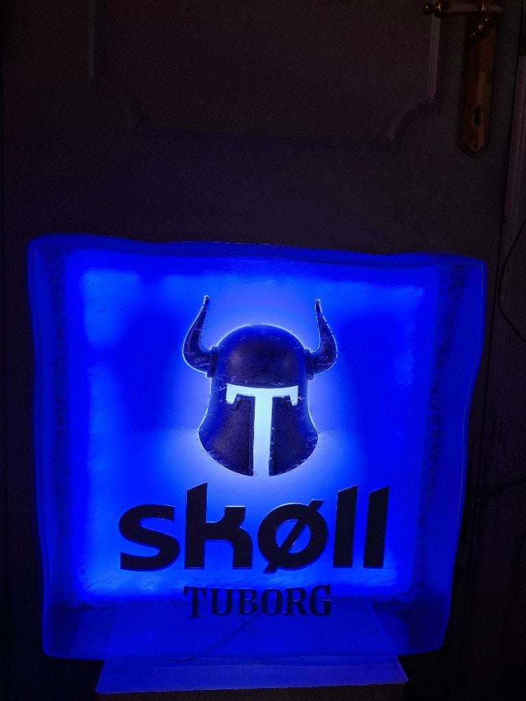 Lichtreclame Skoll bier vodka, Ophalen of Verzenden, Nieuw, Lichtbak of (neon) lamp