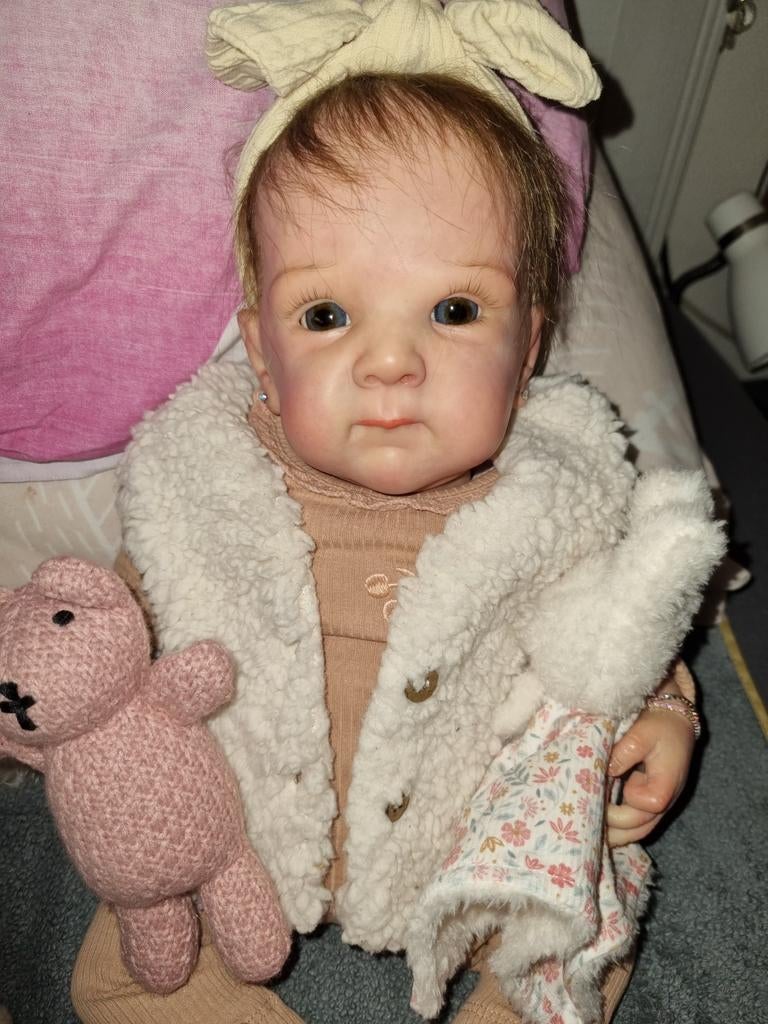 Zeer mooie verzwaarde Bettie Reborn pop, 50 cm, Ophalen of Verzenden