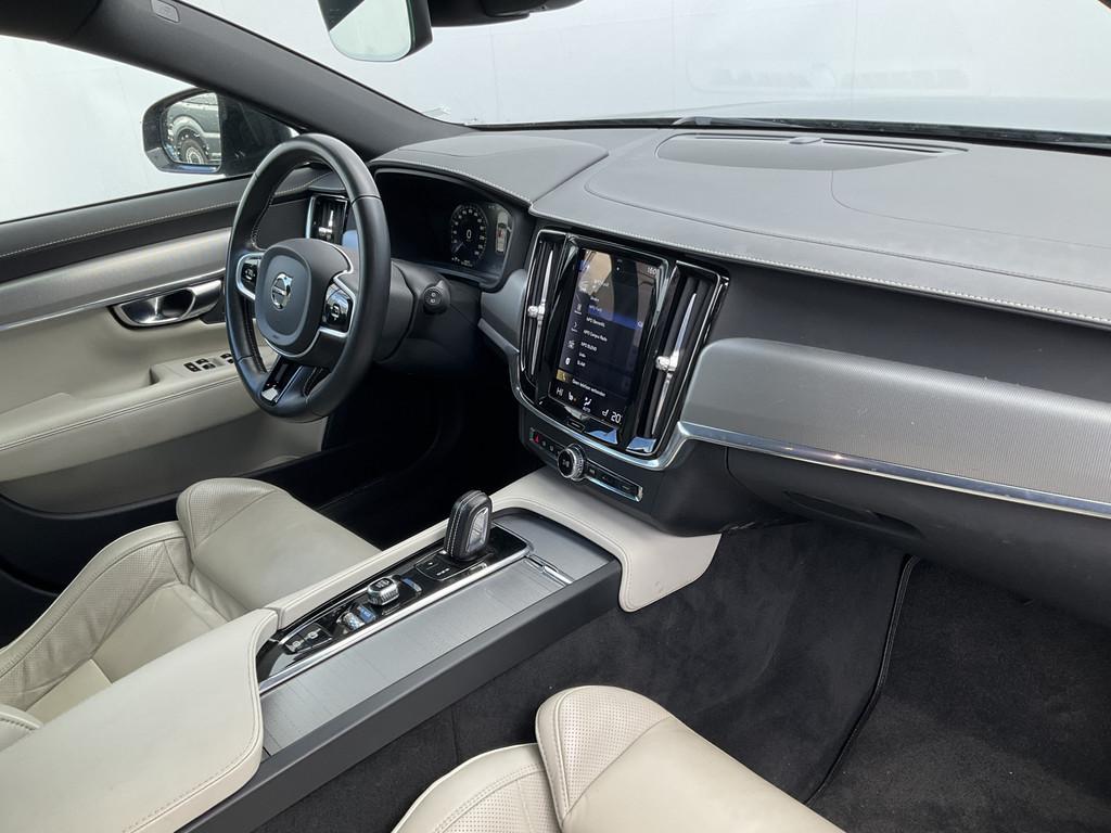 Volvo V90 B4 Ultimate Dark Leer Memory Camera Carplay Stoel/, Euro 6, 4 cilinders, Blauw, Verwarming stoelen achter