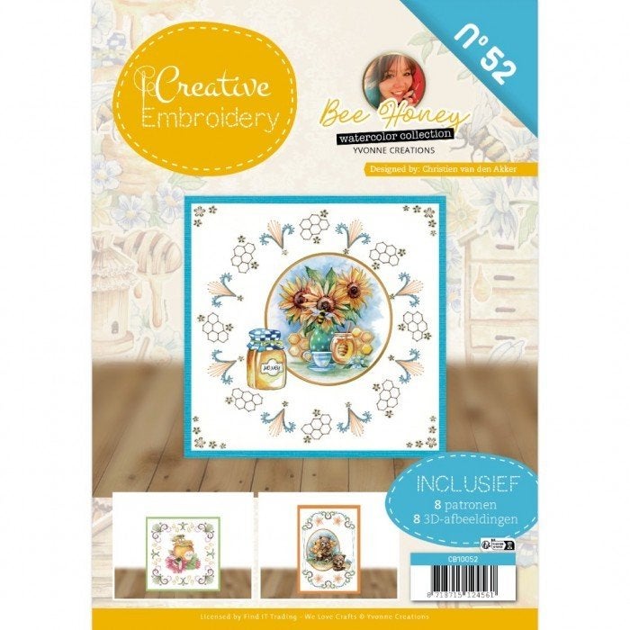 Creative Embroidery 52 Bee Honey Yvonne Creations CB10052, Dieren, ., Overige typen, Nieuw