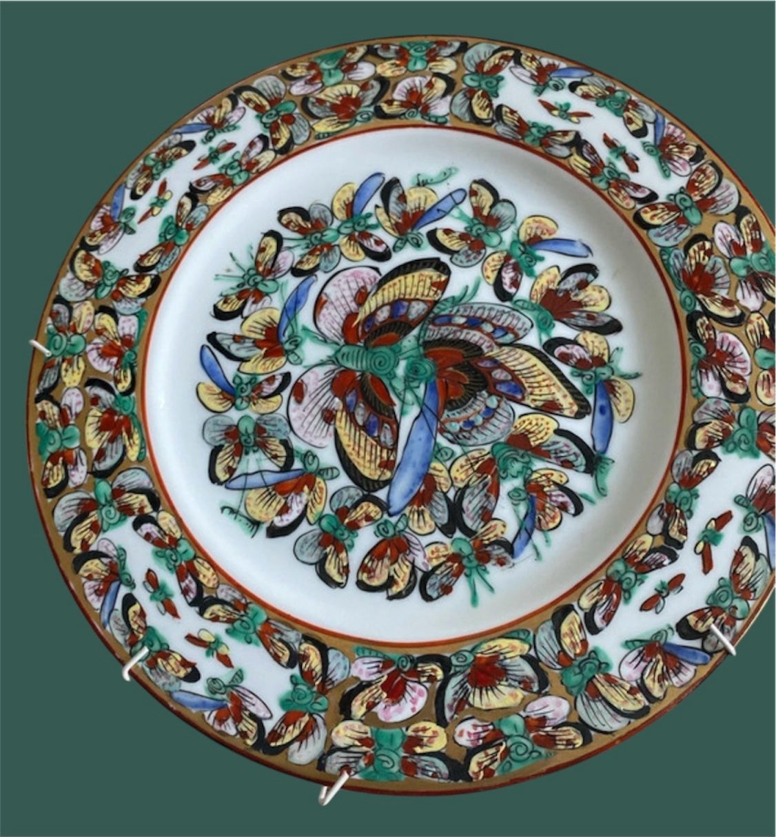 Decoratief chinoiserie wand bord Thousand Butterflies, Verzenden