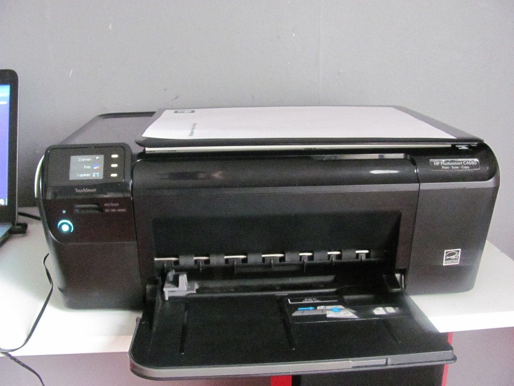 HP photosmart C4680 print,scan.copy met touchsmart display, Kleur printen, Inkjetprinter, All-in-one, Draadloos