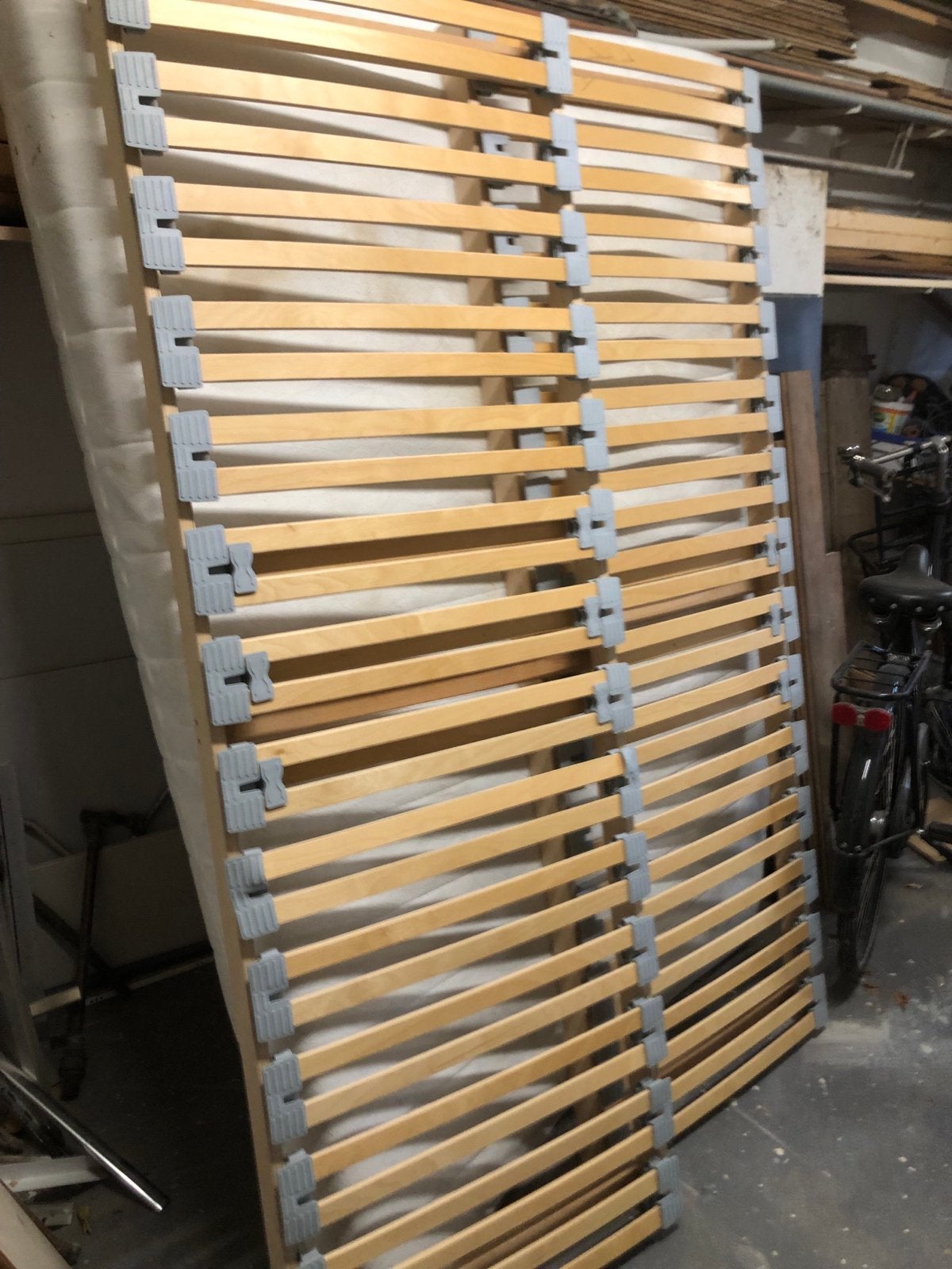 2 Lattenbodems 70x200 met matras, Huis en Inrichting, Slaapkamer | Matrassen en Bedbodems, Ophalen, Gebruikt, Bedbodem, 200 cm