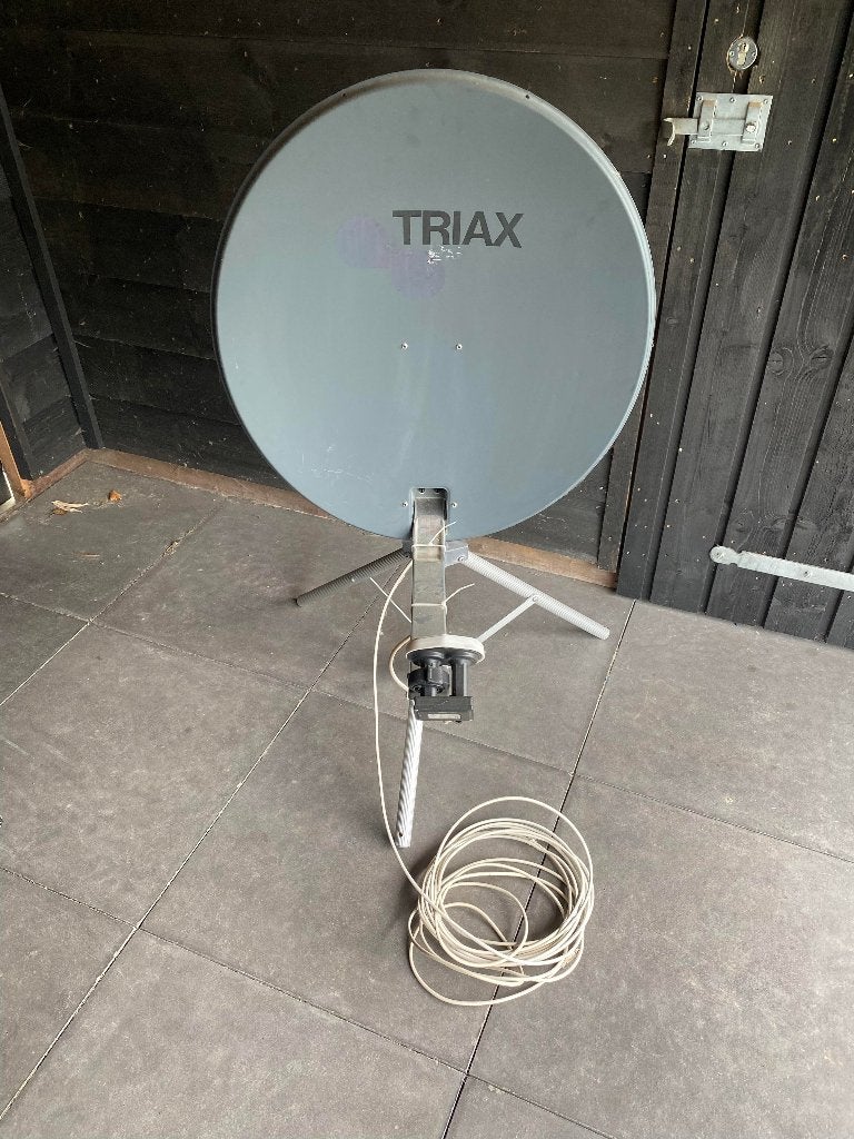 Technisat Technistar S2 met schotel en driepoot, Ophalen, Gebruikt, (Schotel)antenne, Overige merken