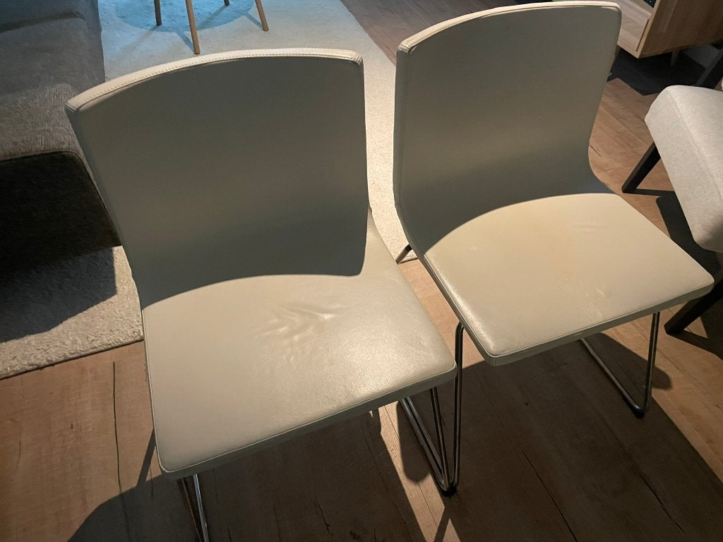 2 Ikea Bernhard stoelen gratis, Ophalen, Gebruikt, Twee, Wit