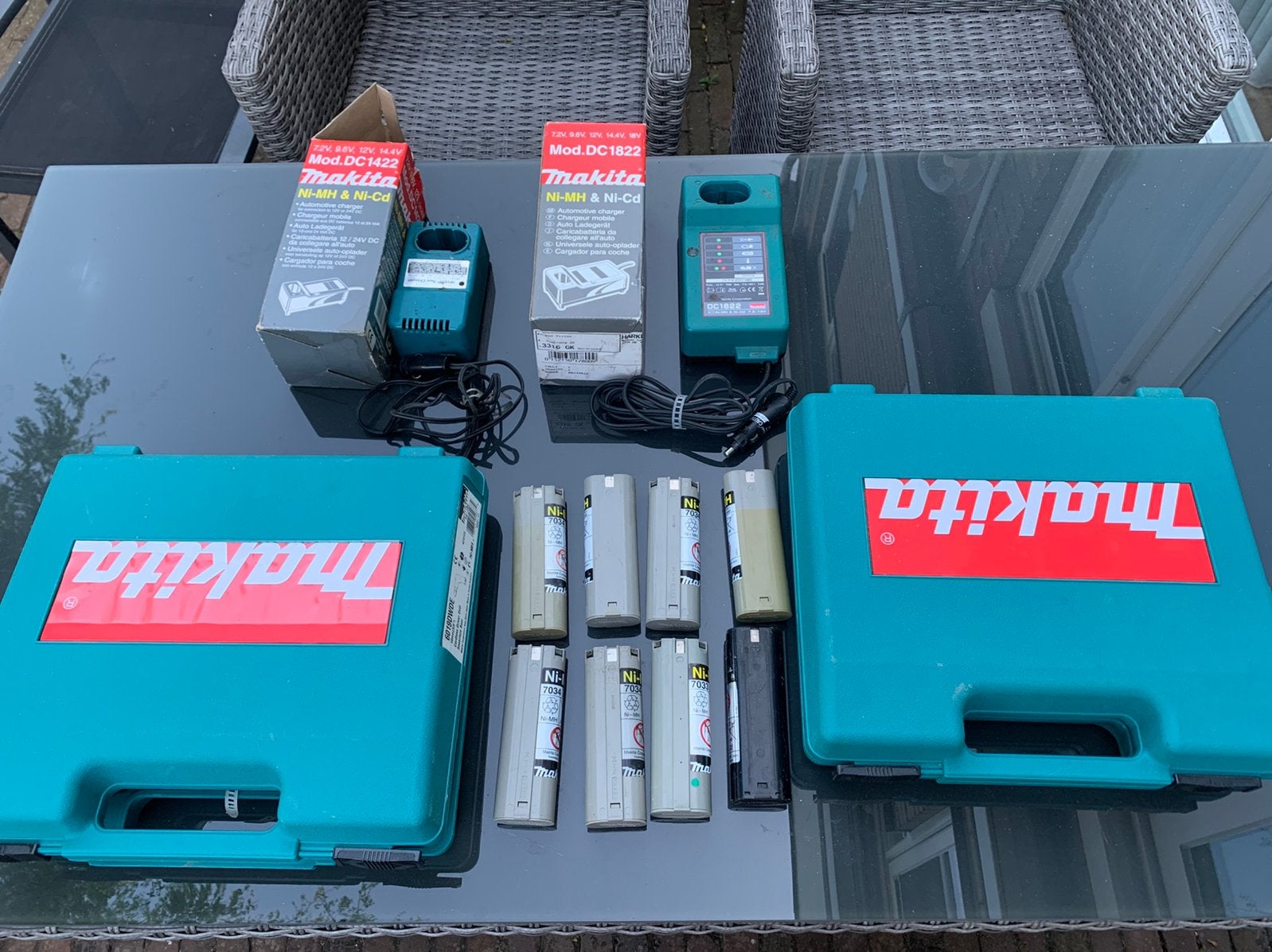 2x Makita schroef/boortol set, Doe-het-zelf en Verbouw, Gereedschap | Boormachines, Ophalen, Gebruikt, Boor- en Schroefmachine