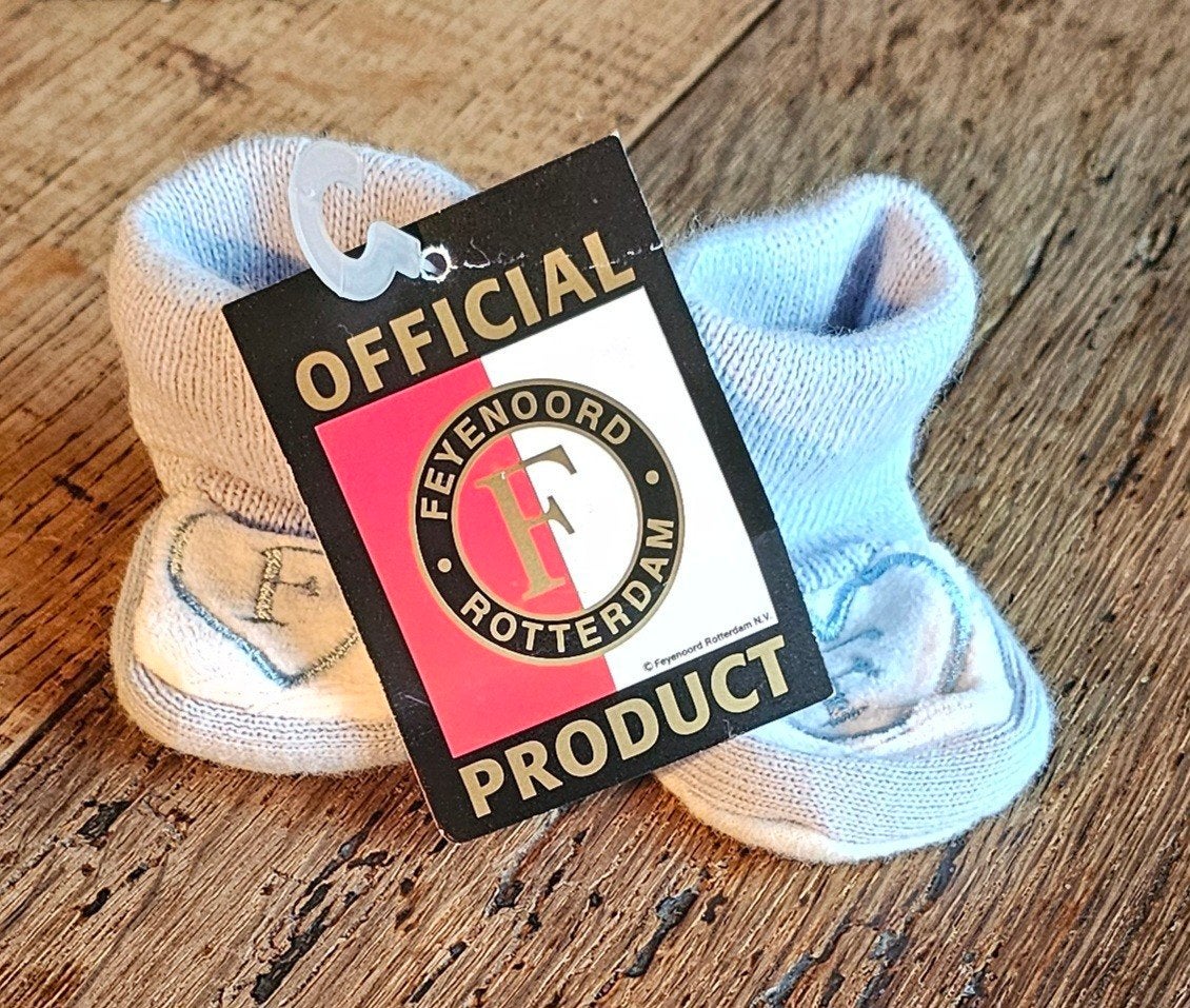 Feyenoord babysokjes - maat 0-3 maanden, Kinderen en Baby's, Jongetje of Meisje, Nieuw, Ophalen of Verzenden, Feyenoord