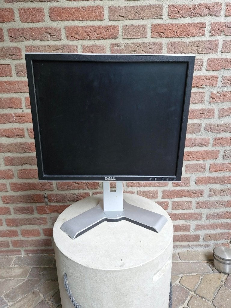 Dell 1908FP-BLK Flat Panel Monitor 19 inch, Computers en Software, Ophalen, DisplayPort, In hoogte verstelbaar, Zo goed als nieuw