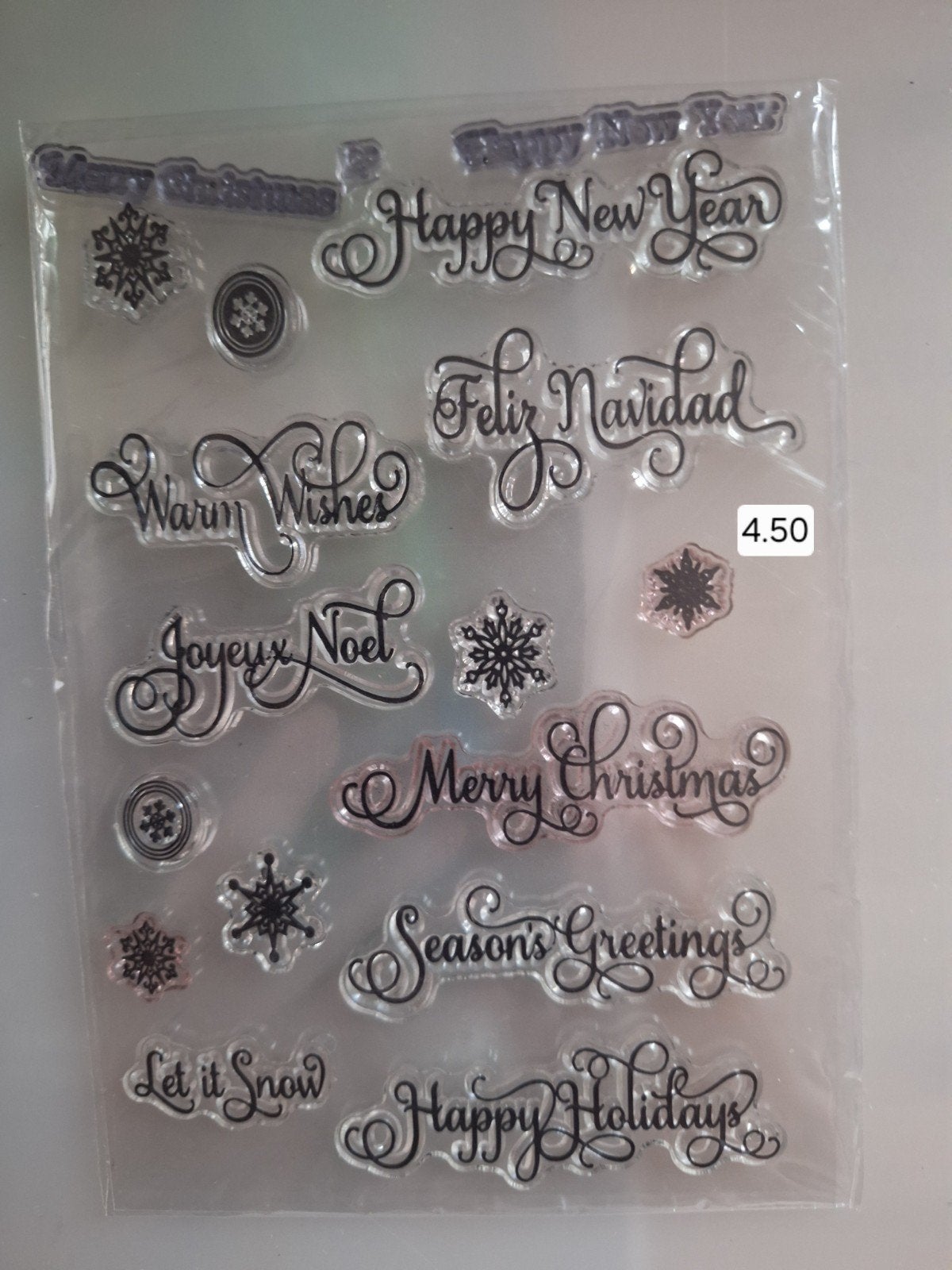 Clearstamps Kerst en Nieuwjaar - Diverse Sets, Ophalen of Verzenden, Gebruikt, Clearstamp