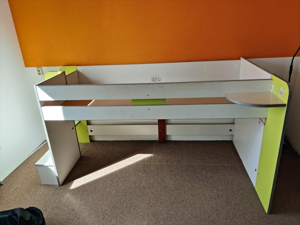 Bed Halfhoogslaper 90x200, Huis en Inrichting, Slaapkamer | Stapelbedden en Hoogslapers, Ophalen, Gebruikt, 90 cm, Eenpersoons