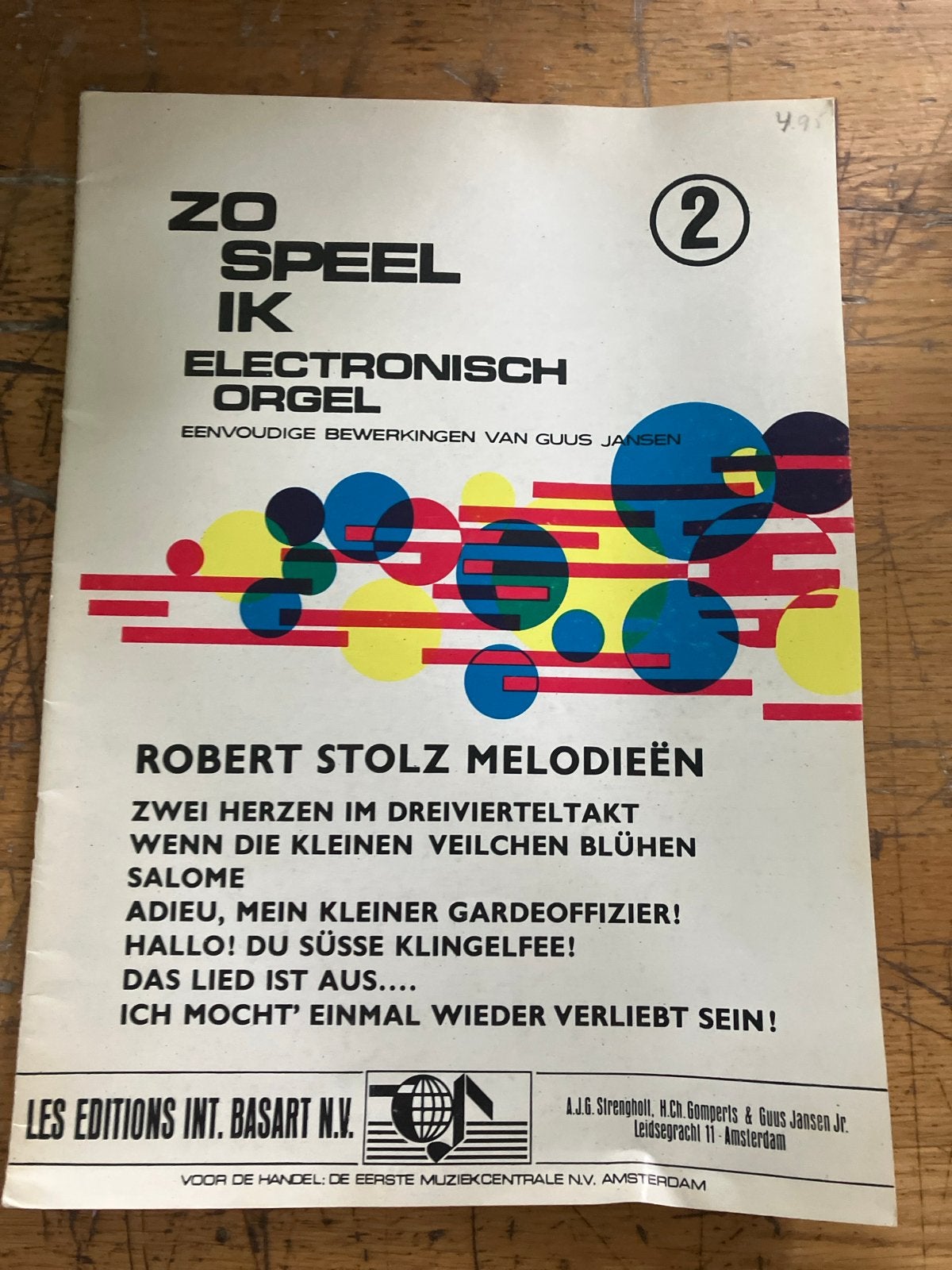 Zo Speel Ik Elektronisch Orgel - Robert Stolz Melodieën, Orgel, Gebruikt, Klassiek, Ophalen of Verzenden